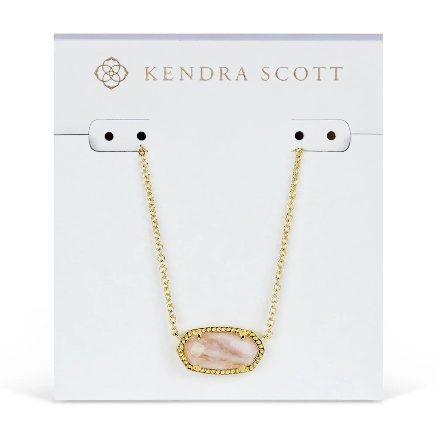 Kendra Scott Elisa Pendant Necklace for Women, 14K Gold-Plated Fashion Jewelry in Azalea Illusion