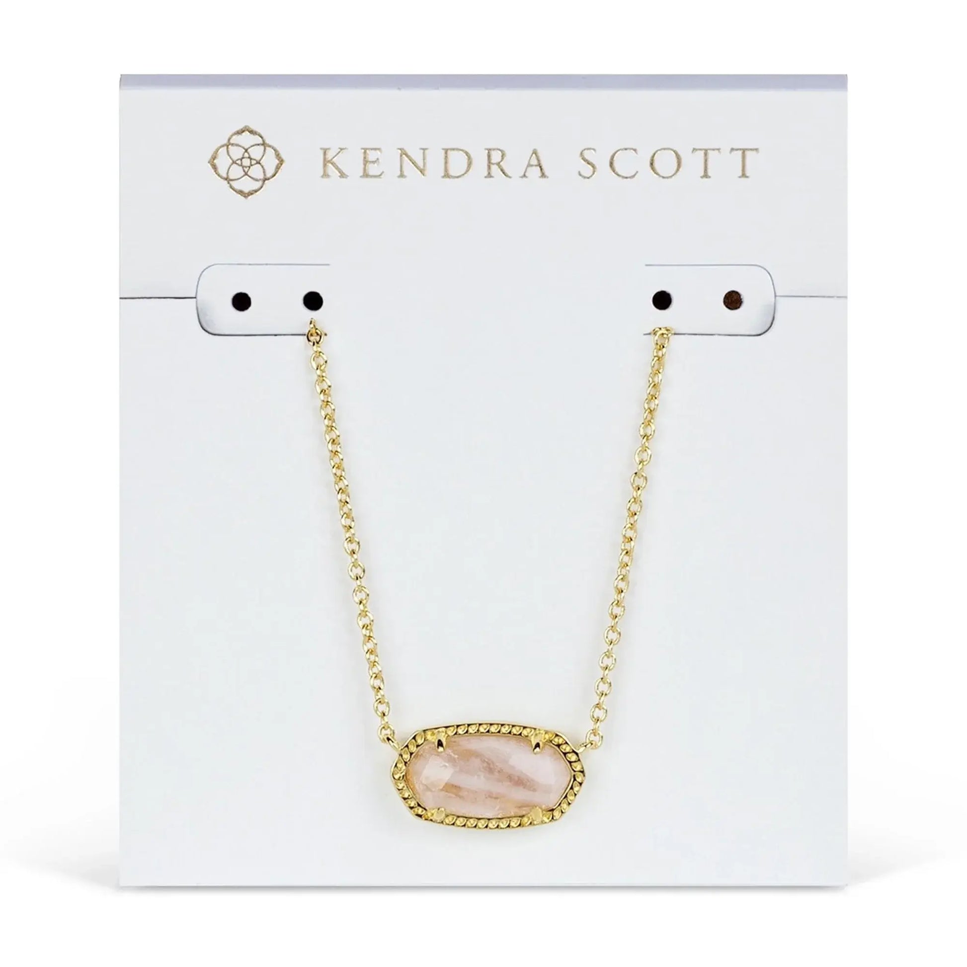 Kendra Scott Elisa Pendant Necklace for Women, 14K Gold-Plated Fashion Jewelry in Azalea Illusion