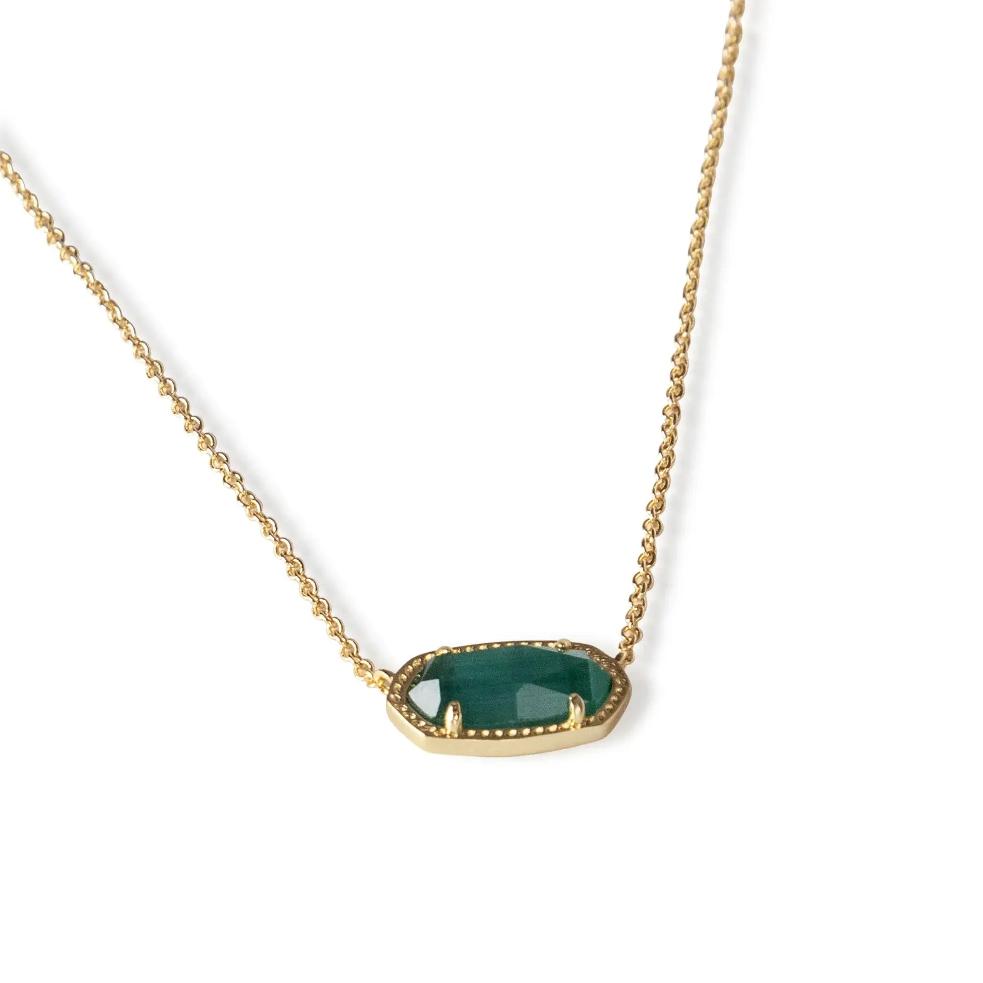 Kendra Scott Elisa Pendant Necklace for Women, 14K Gold-Plated Fashion Jewelry in Azalea Illusion