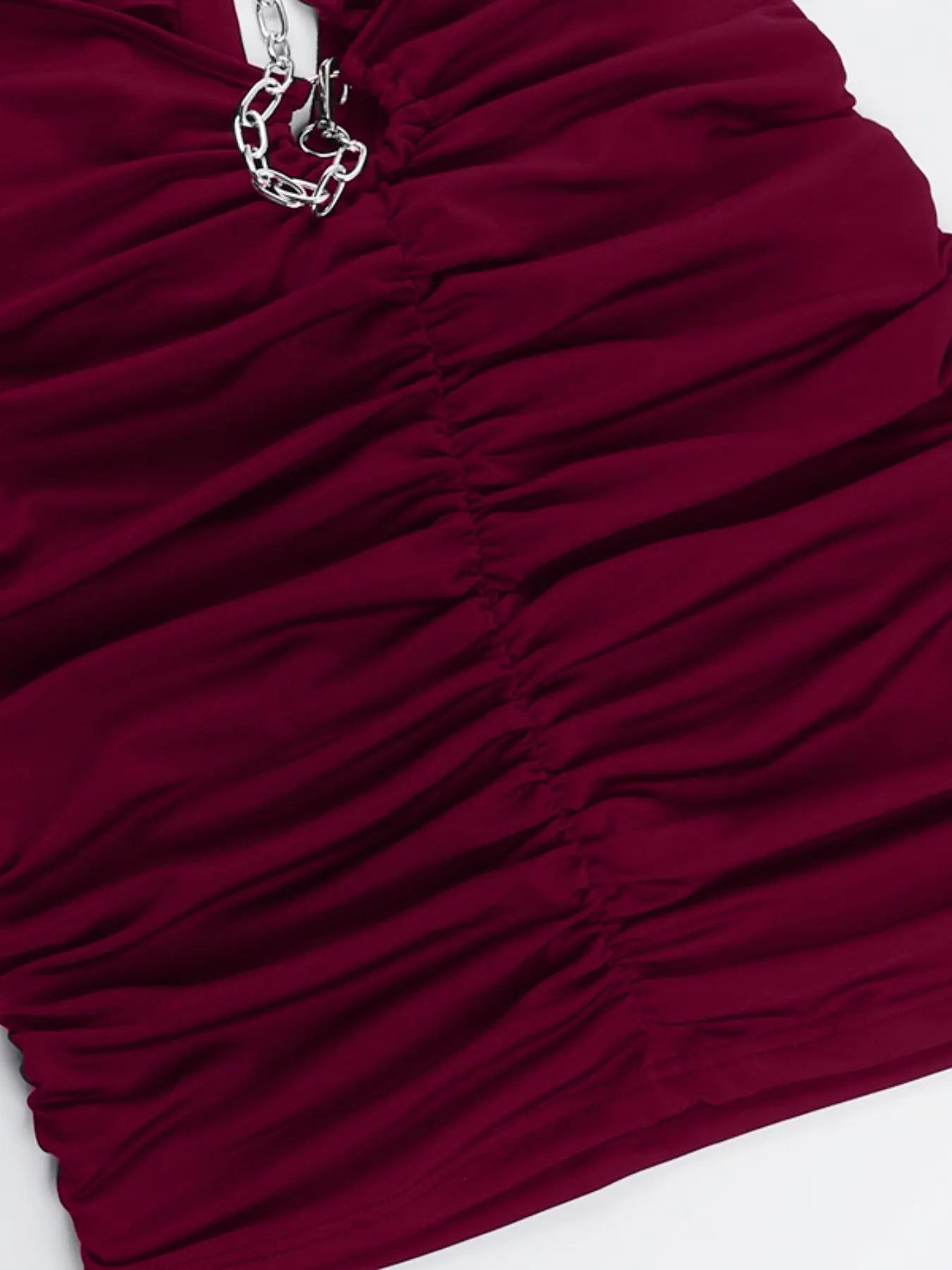 Women's Solid Halter Neck Dress - Casual Summer Dress for Outdoor Wear