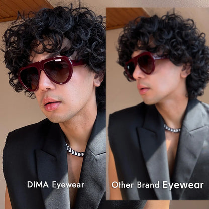 DIMA Aggie Retro Oval Sunglasses – Timeless Unisex Vintage Style, Lightweight Frame, UV400 Protection, Fashionable Everyday Shades for Travel, Streetwear & Outdoor Wear