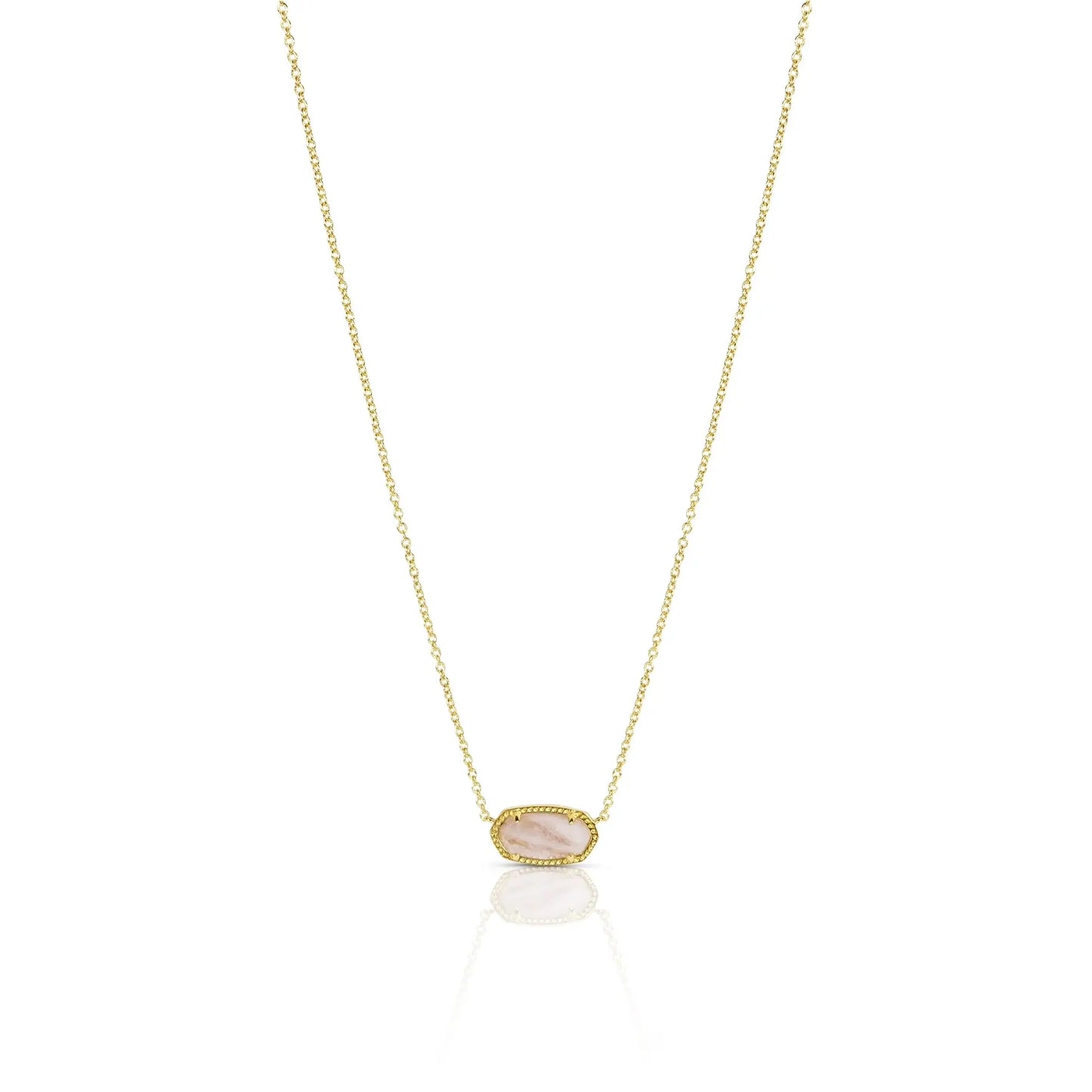 Kendra Scott Elisa Pendant Necklace for Women, 14K Gold-Plated Fashion Jewelry in Azalea Illusion