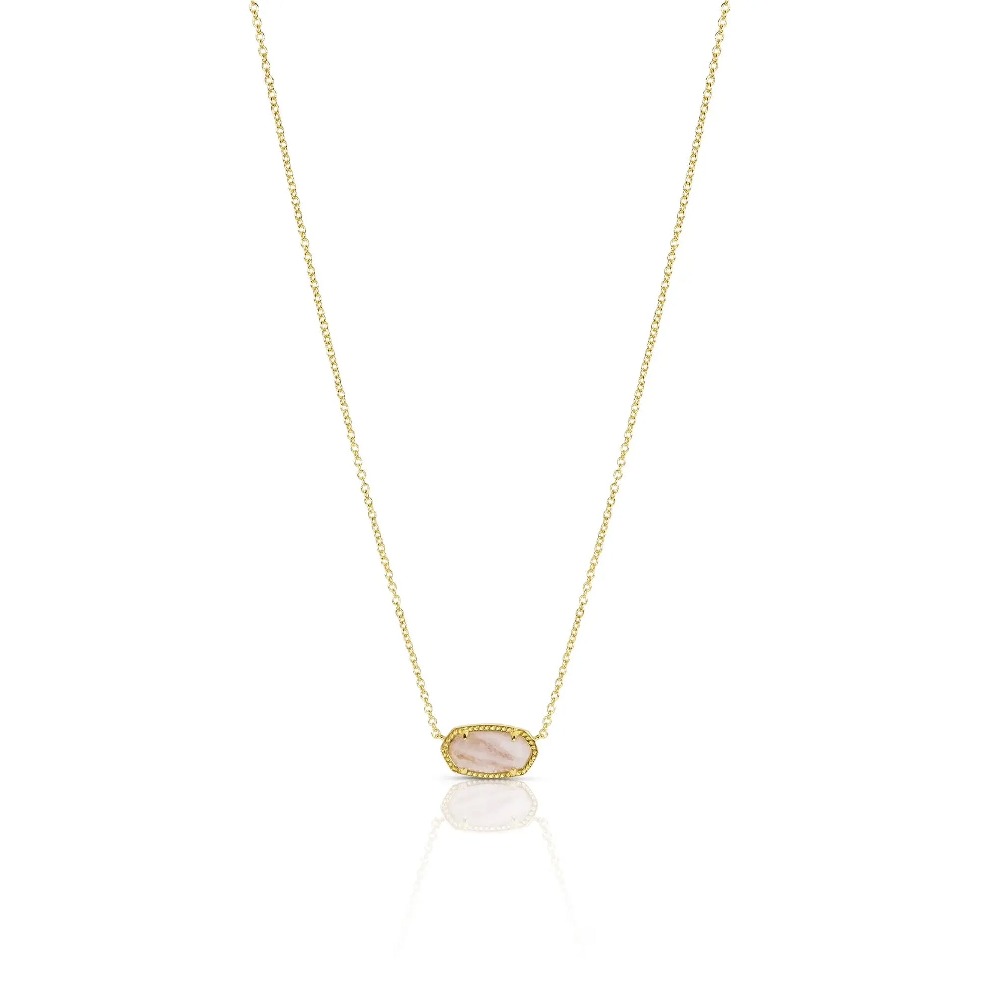 Kendra Scott Elisa Pendant Necklace for Women, 14K Gold-Plated Fashion Jewelry in Azalea Illusion