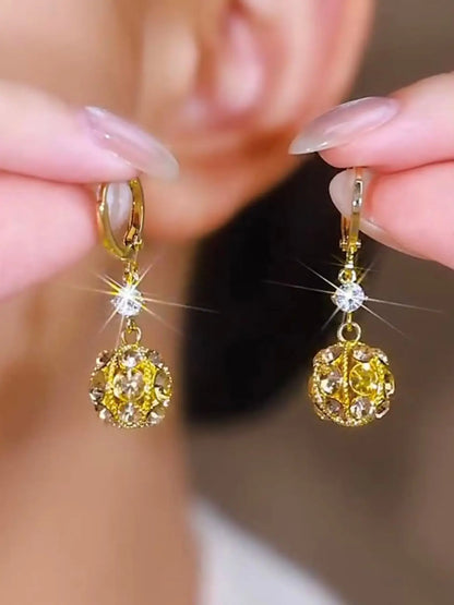 Elegant Ball Earrings for Women, New Trendy Design, Versatile Fashion Accessory, Stylish and Chic Jewelry