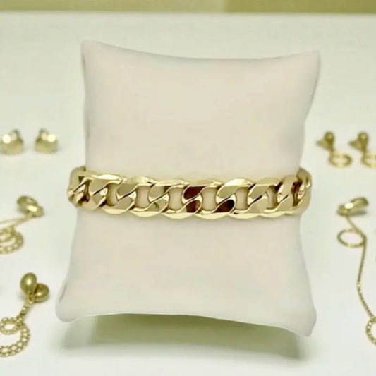 Pulso Unisex Gold Plated 8Mm Chain 249 Bracelet for Men and Women Fashion Jewelry