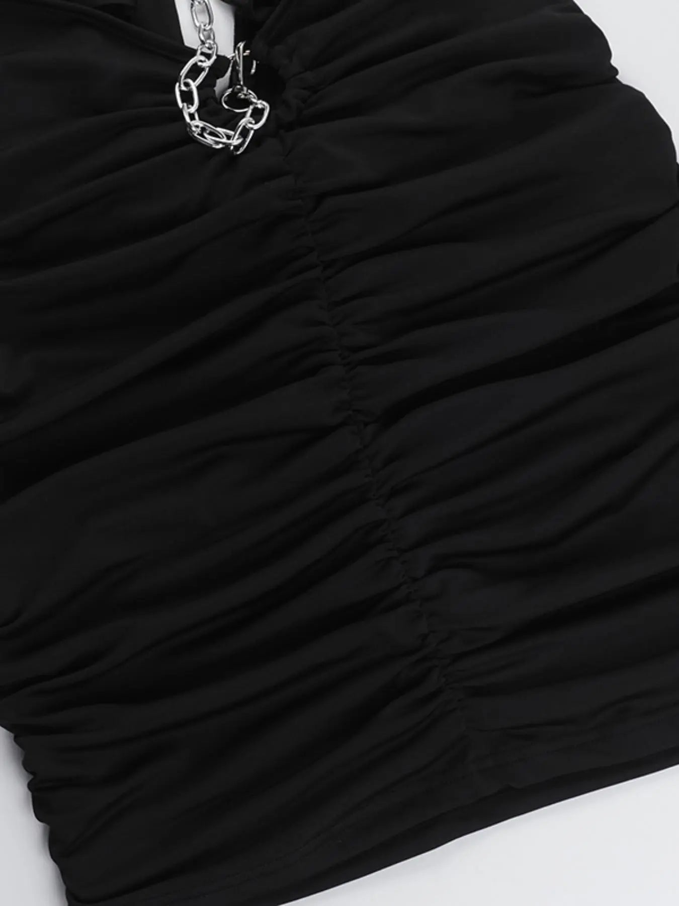 Women's Solid Halter Neck Dress - Casual Summer Dress for Outdoor Wear