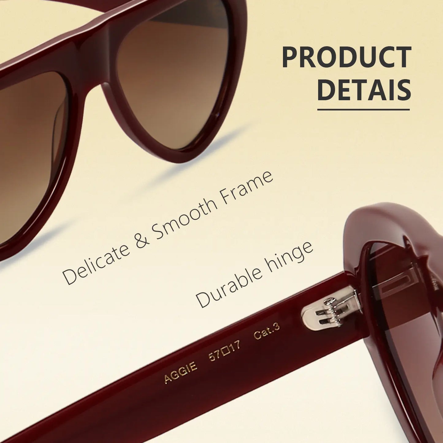 DIMA Aggie Retro Oval Sunglasses – Timeless Unisex Vintage Style, Lightweight Frame, UV400 Protection, Fashionable Everyday Shades for Travel, Streetwear & Outdoor Wear