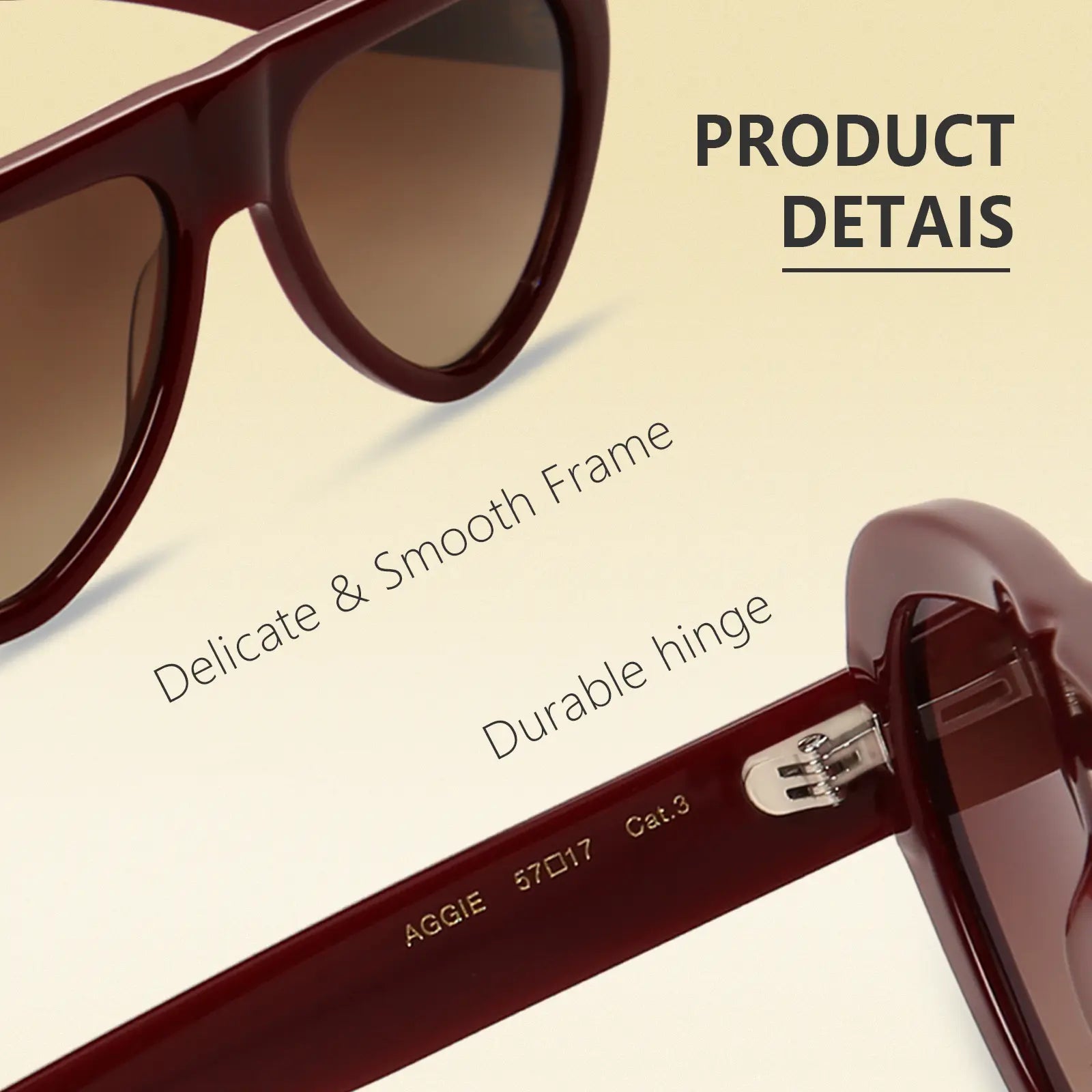 DIMA Aggie Retro Oval Sunglasses – Timeless Unisex Vintage Style, Lightweight Frame, UV400 Protection, Fashionable Everyday Shades for Travel, Streetwear & Outdoor Wear