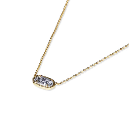 Kendra Scott Elisa Pendant Necklace for Women, 14K Gold-Plated Fashion Jewelry in Azalea Illusion