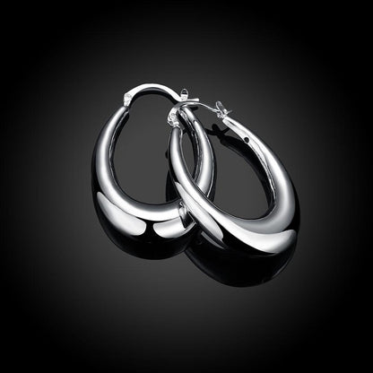 Crescent Moon Silver Earrings — Personalized Minimalist
