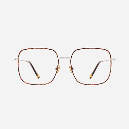 「Tijn-Original-Sterre」Ultra-Thin Square Glasses for Women Extremely Lightweight Metallic Frame for Male Female Eyeglasses