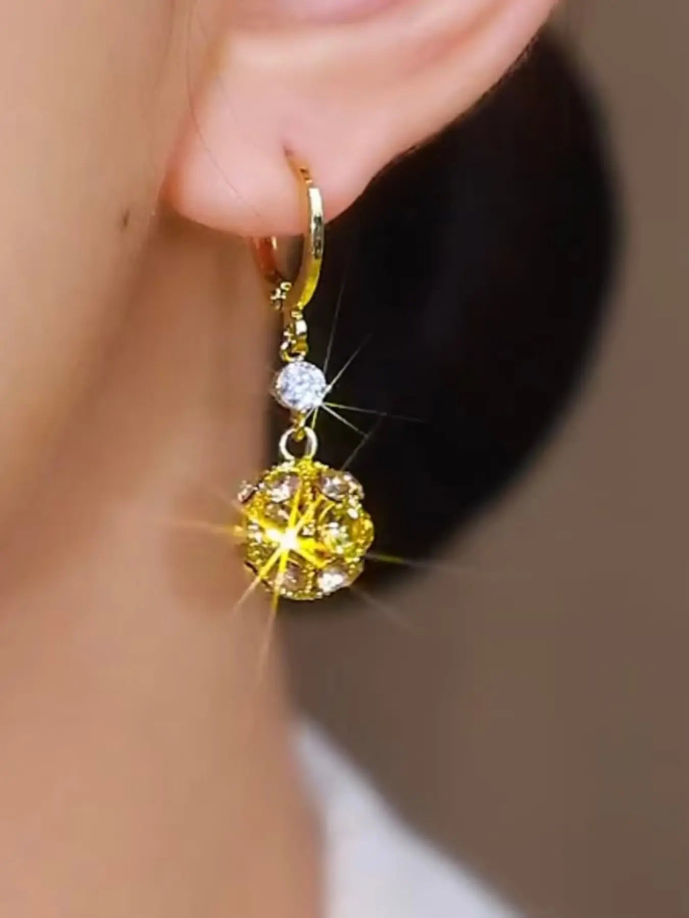 Elegant Ball Earrings for Women, New Trendy Design, Versatile Fashion Accessory, Stylish and Chic Jewelry