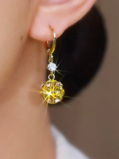 Elegant Ball Earrings for Women, New Trendy Design, Versatile Fashion Accessory, Stylish and Chic Jewelry