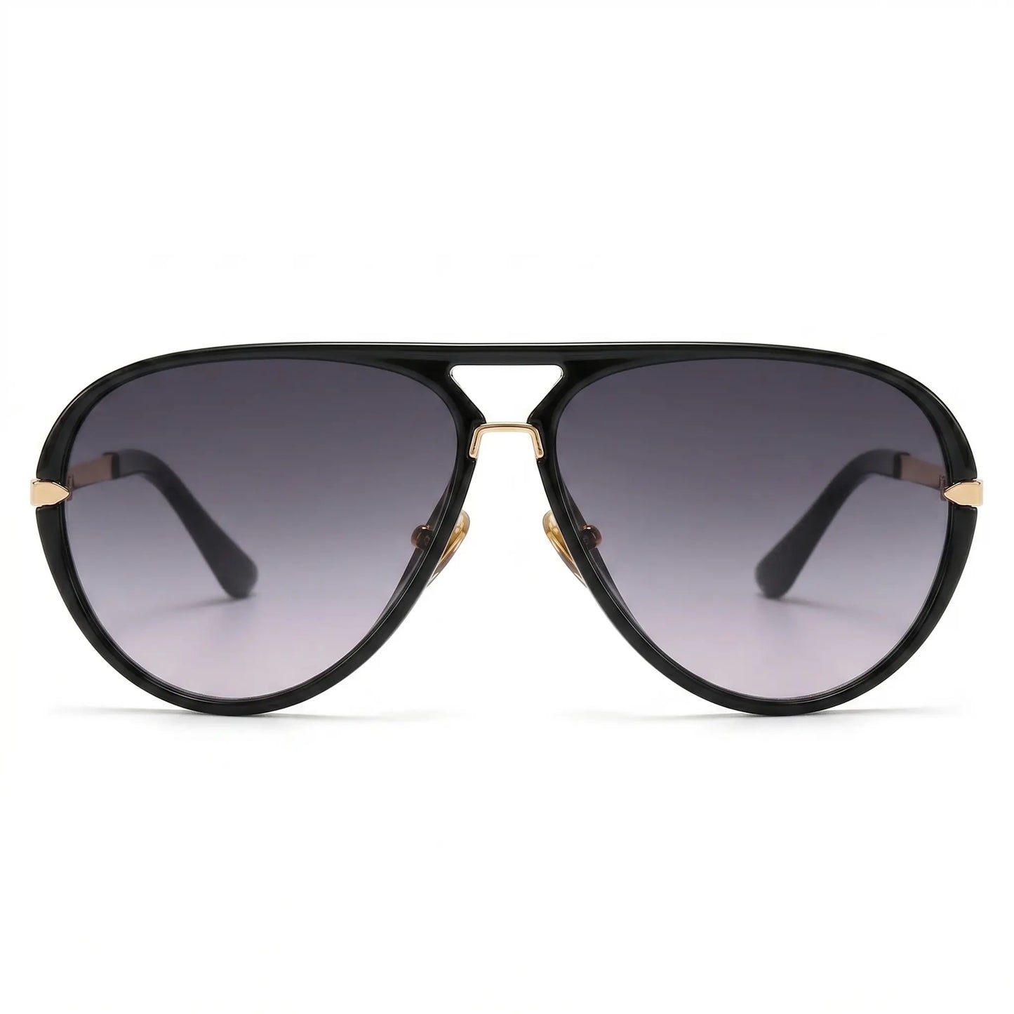 Oversized Aviator Sunglasses with Gradient Lenses for Women and Men,Trendy Casual Sunglasses for Travel Use, Fashion Accessories for Outdoor Activities Classic