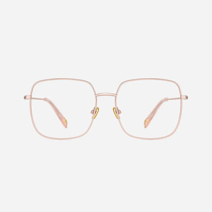 「Tijn-Original-Sterre」Ultra-Thin Square Glasses for Women Extremely Lightweight Metallic Frame for Male Female Eyeglasses