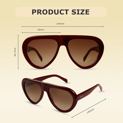 DIMA Aggie Retro Oval Sunglasses – Timeless Unisex Vintage Style, Lightweight Frame, UV400 Protection, Fashionable Everyday Shades for Travel, Streetwear & Outdoor Wear