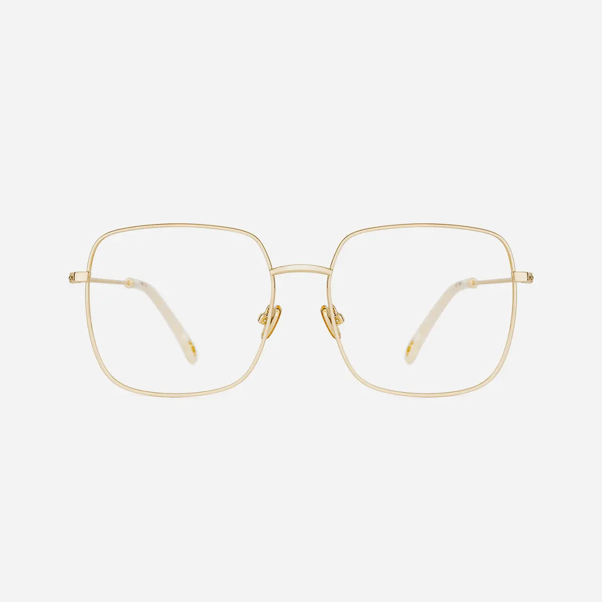「Tijn-Original-Sterre」Ultra-Thin Square Glasses for Women Extremely Lightweight Metallic Frame for Male Female Eyeglasses